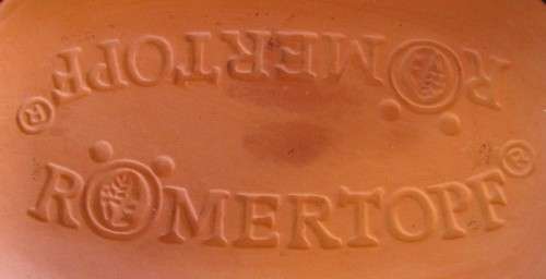 Romertopf red clay pottery baking dish with lid- ready to use, casserole, bakeware, baking dish, loa