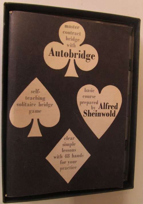 A Great Vintage set of Auto bridge game seems like it never been used.