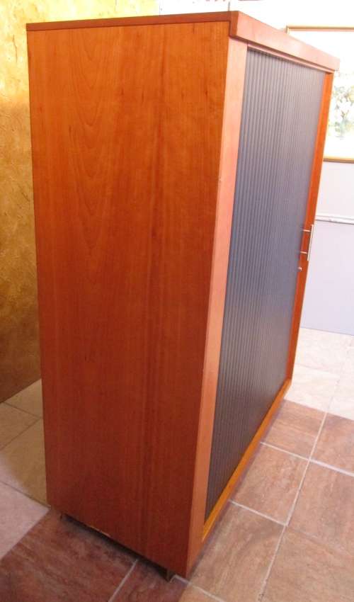 A fantastic large modern sliding door filing cabinet,  in good condition