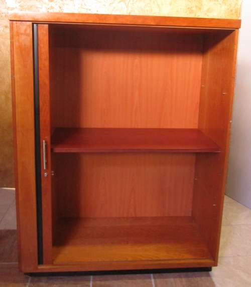 A fantastic large modern sliding door filing cabinet,  in good condition