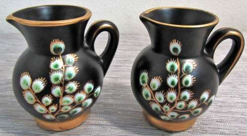 Two Vintage Regina Pitcher Hand Painted Made in Holland!!