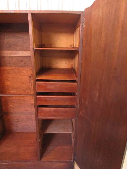 A LOVELY VINTAGE TWO DOOR WARDROBE PERFECT FOR CHALK PAINT