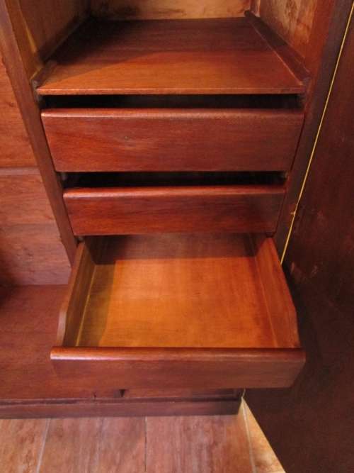 A LOVELY VINTAGE TWO DOOR WARDROBE PERFECT FOR CHALK PAINT