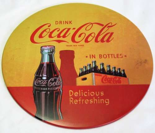 A STUNNING REPLICA COCO COLA METAL SIGHN  30CM X 30CM