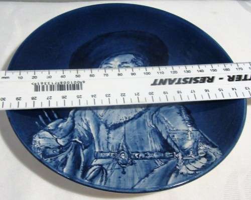 Royal Goedewaagen Blue Delfts Holland - Teller - de vrolijke drinker Frans Hals