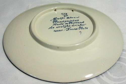 Royal Goedewaagen Blue Delfts Holland - Teller - de vrolijke drinker Frans Hals