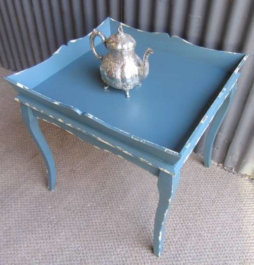 A GORGEOUS SCOLEPED TWO TIER LARGE COFFEE TABLE - STUNNING 2 AVAILABLE