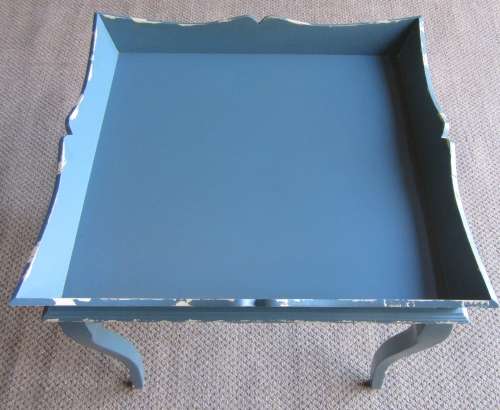 A GORGEOUS SCOLEPED TWO TIER LARGE COFFEE TABLE - STUNNING 2 AVAILABLE