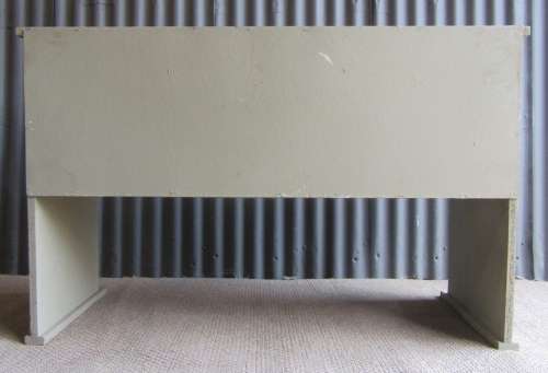 A TRENDY SHABBY CHIC DESK WITH THREE DRAWERS -