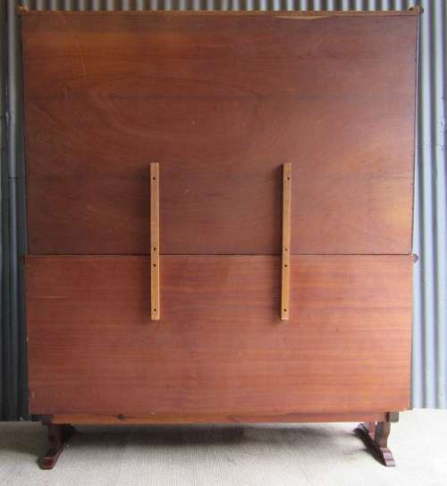 A MARVELOUS LARGE 1970'S  IMBUIA WELSH DRESSER WITH LOTS OF SPACE - STUNNING FURNITURE