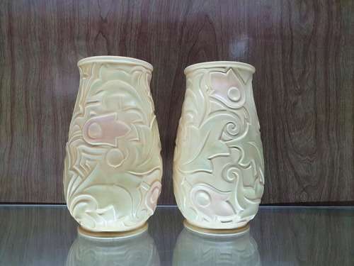 Bespoke pair of Beautiful `Gothic` Wade Heath Vases!! Made in England