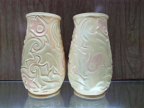 Bespoke pair of Beautiful `Gothic` Wade Heath Vases!! Made in England