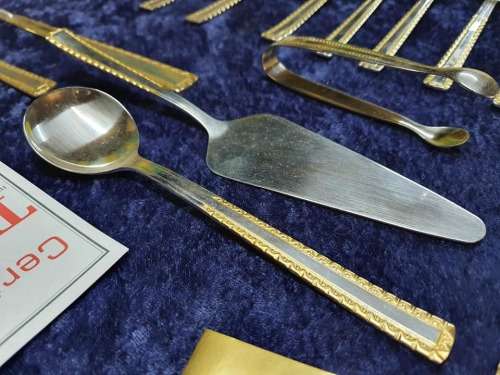 Stunning Large Gold Plated Cutlery!