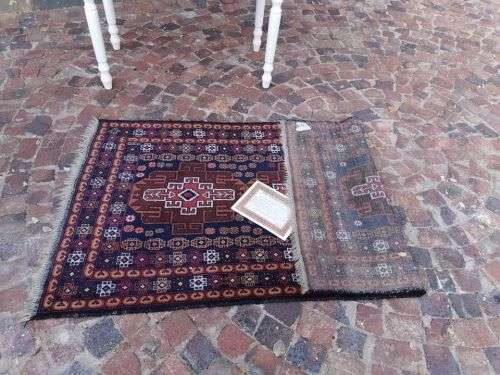Balouch Persian Single noted triple rug 100% pure natural wool +/- 175 Knots per square inch