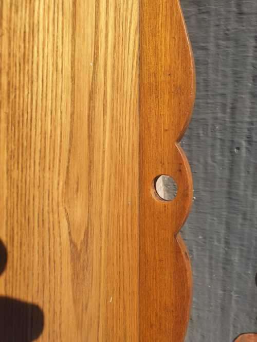 Carved Oak side sever with cutlery drawer will be perfect for a desk two.