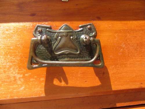 Gorgeous 1920's Solid Satinwood with the original bevelled Mirrors, Handles and wood Casters.