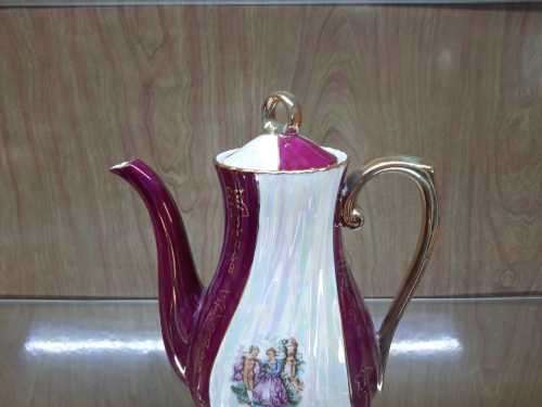 Hand Painted Lamode porcelain Luster Ware Coffee Set (22 piece)