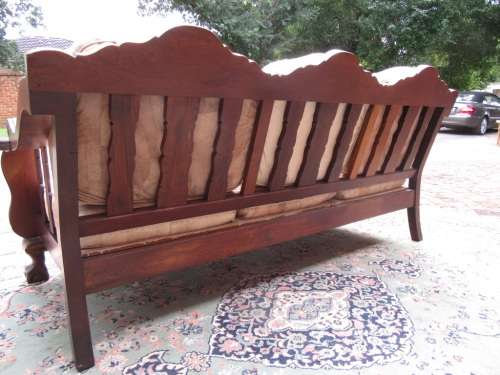 Large Ball and Claw Stink Wood three seater couch