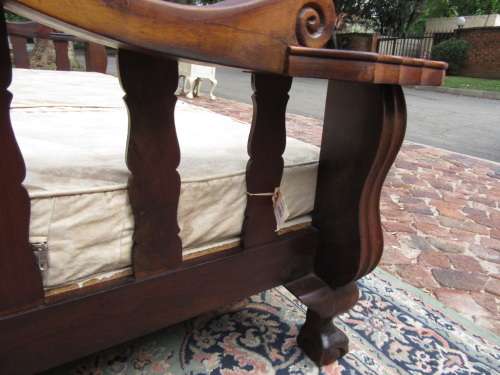 Large Ball and Claw Stink Wood three seater couch