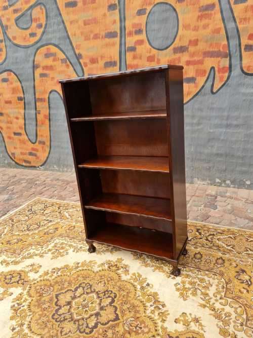 EXQUISITE SOLID STNKWOOD BALL and CLAW BOOKCASE