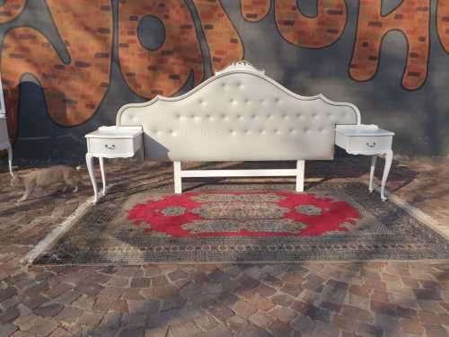 Hartman Kepler King Size Headboard with a pair of pedestals