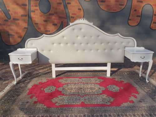Hartman Kepler King Size Headboard with a pair of pedestals