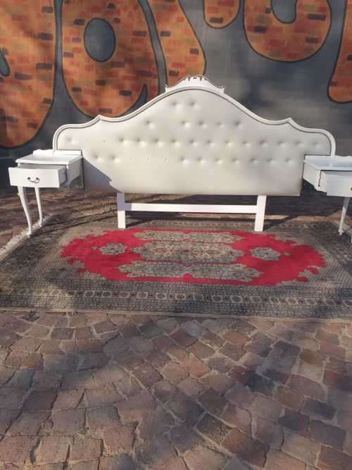 Hartman Kepler King Size Headboard with a pair of pedestals