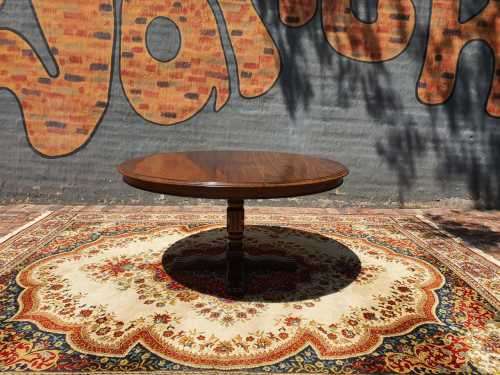 Stunning 8 seater Rhodesian Teak? Dining room table and chairs covered in leather.  R12950  +/- Heig