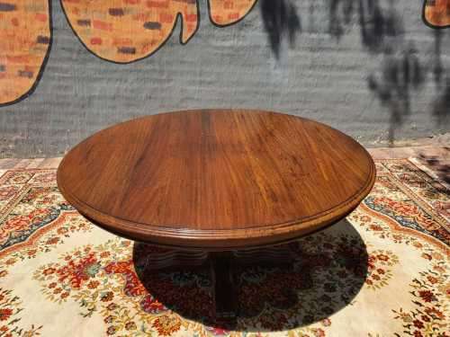 Stunning 8 seater Rhodesian Teak? Dining room table and chairs covered in leather.  R12950  +/- Heig