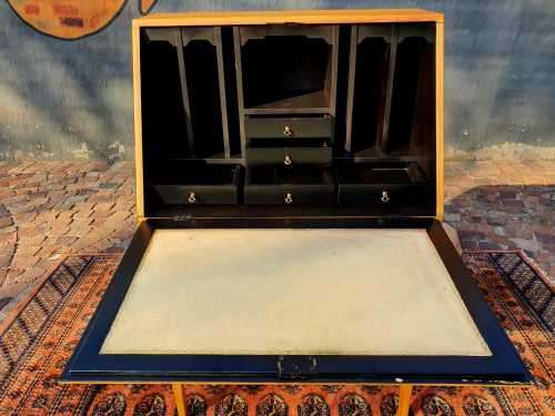 Vintage Beech wood Secretary Desk