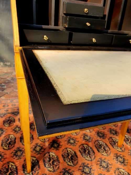 Vintage Beech wood Secretary Desk