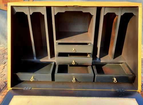 Vintage Beech wood Secretary Desk