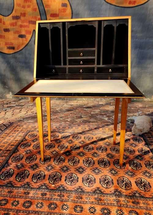 Vintage Beech wood Secretary Desk