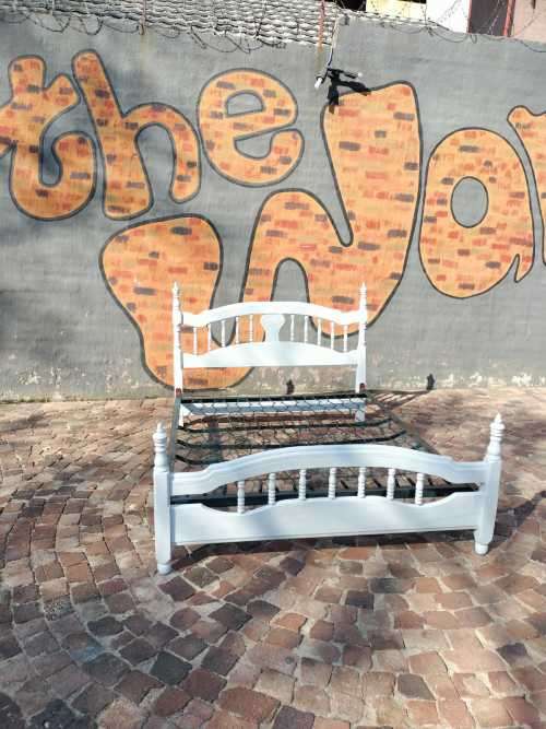 Lovely Painted Double bed