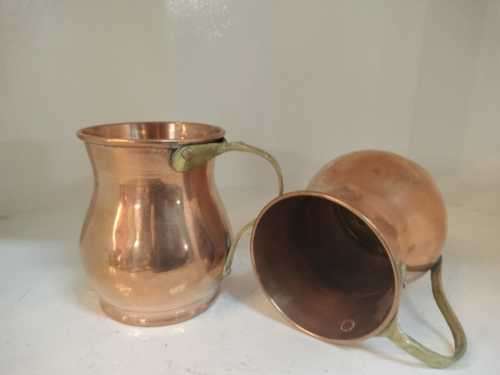 Pair of Antique Copper Mugs