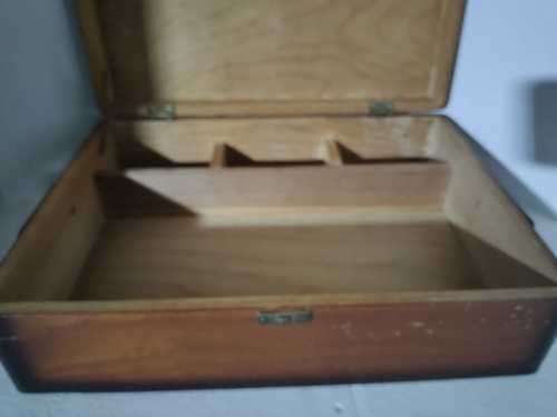 Vintage Joy wood of Durban sewing box or Stationary Box