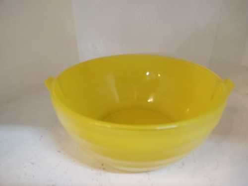 Vintage Yellow Phoenix Glass Bowl