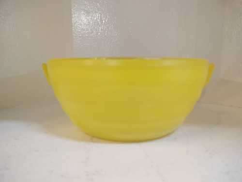 Vintage Yellow Phoenix Glass Bowl