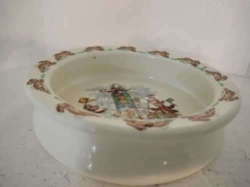 Royal Doulton Bunnykins Bowl Dancing Bunnies Rocket Ship 1936 Fine Bone China