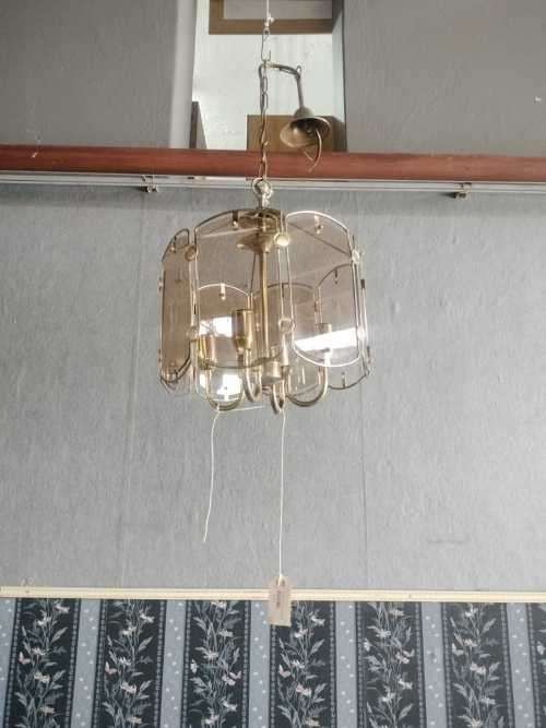 Vintage Hanging Lights with glass