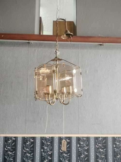 Vintage Hanging Lights with glass