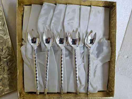 Vintage Silver Plated Pickle Spoons