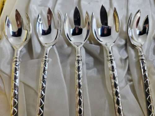 Vintage Silver Plated Pickle Spoons