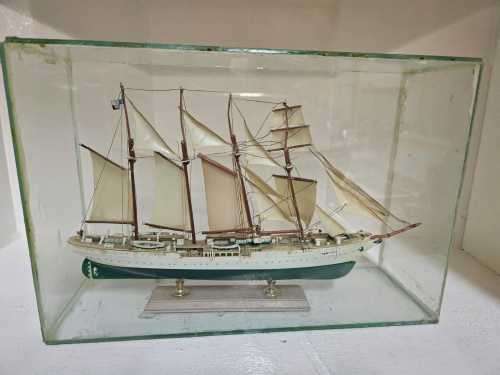 Vintage Model ship in a Glass case