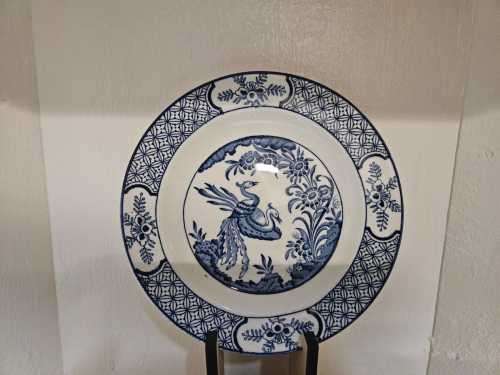 Antique Yuan blue and white china teacup and saucer & Side Plate set by Wood and Sons