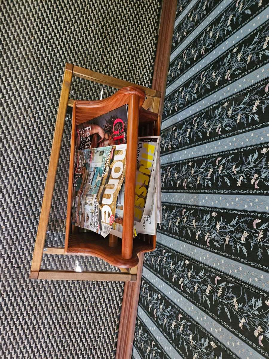 Solid Pine Magazine Rack