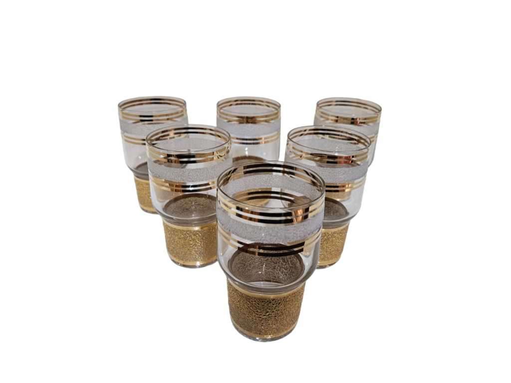Set of 6 Culver Canella glasses, the perfect addition to any vintage glassware collection