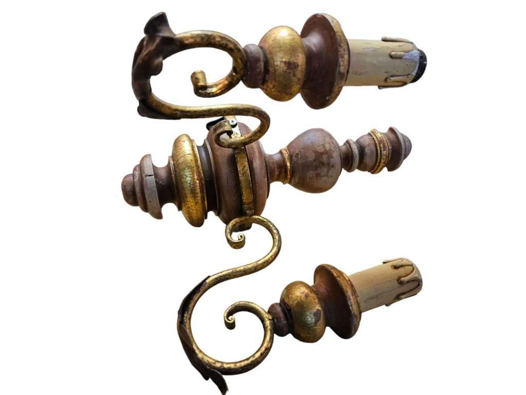 Illuminate your space with a touch of rustic elegance with our wooden and metal wall scone