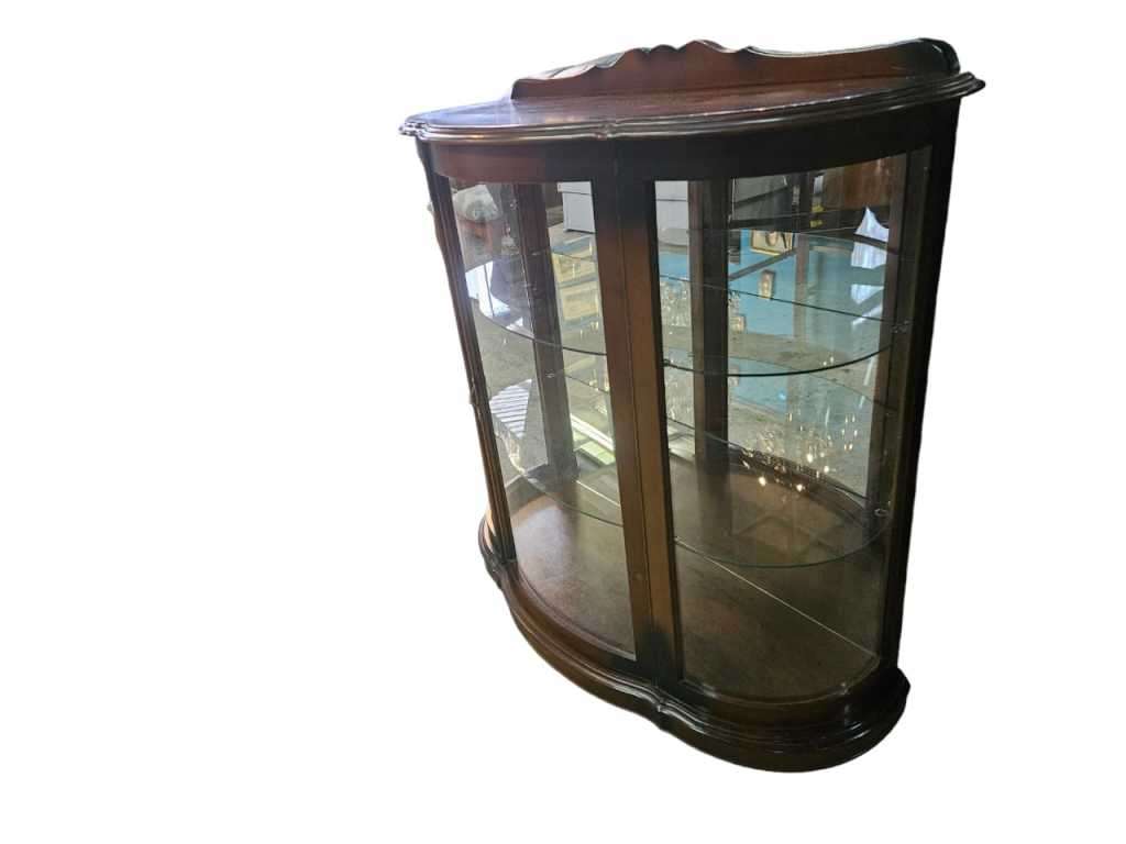 Immerse yourself in the timeless elegance of our Imbuia display cabinet, a sophisticated piece