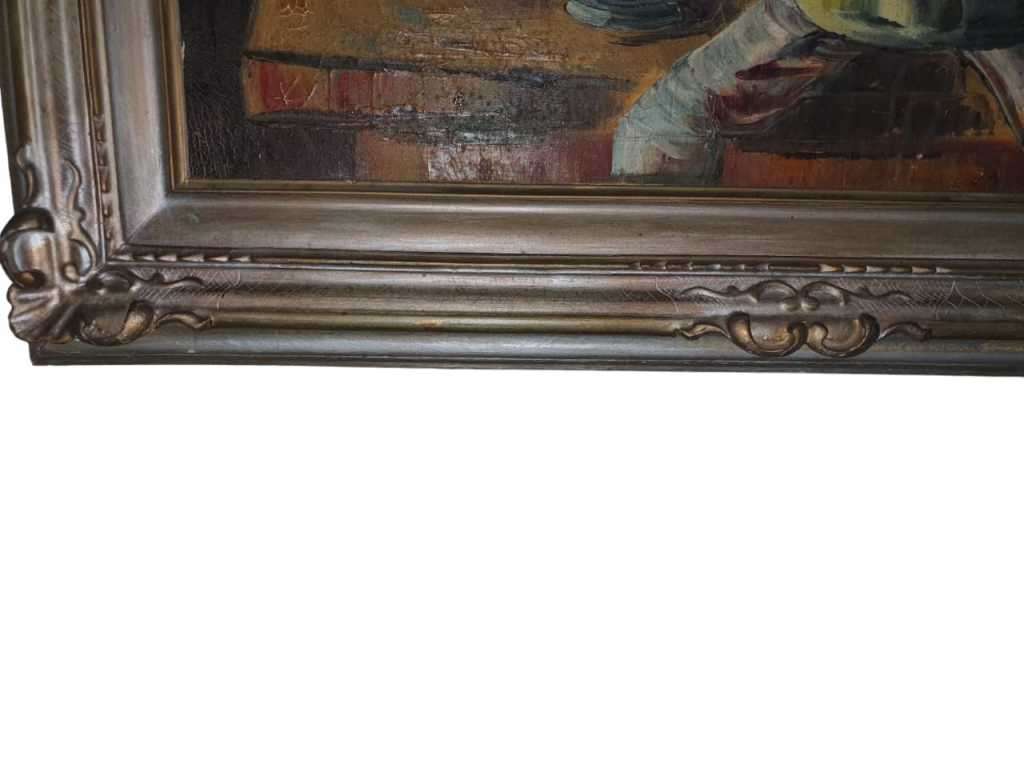 Antique "Still life with fruits" oil painting